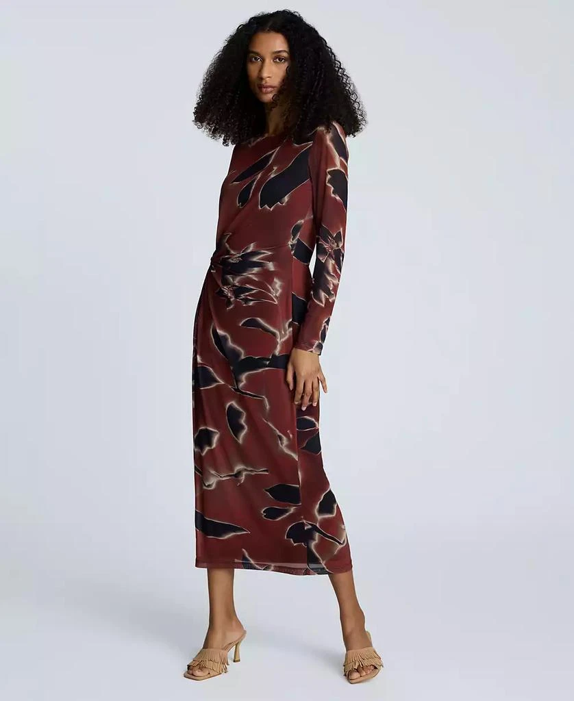 Kenneth Cole Women's Knot-Front Long-Sleeve Maxi Dress 2