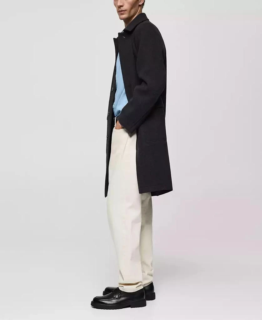 Mango Men's Pocketed Wool Coat 2