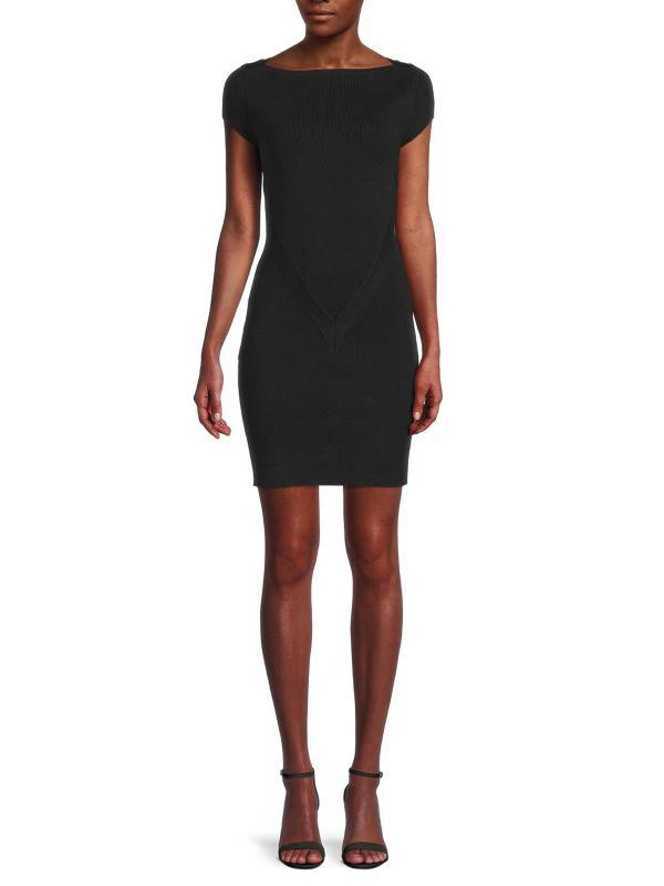 Victor Glemaud Rib Knit Bodycon Mini Dress 1