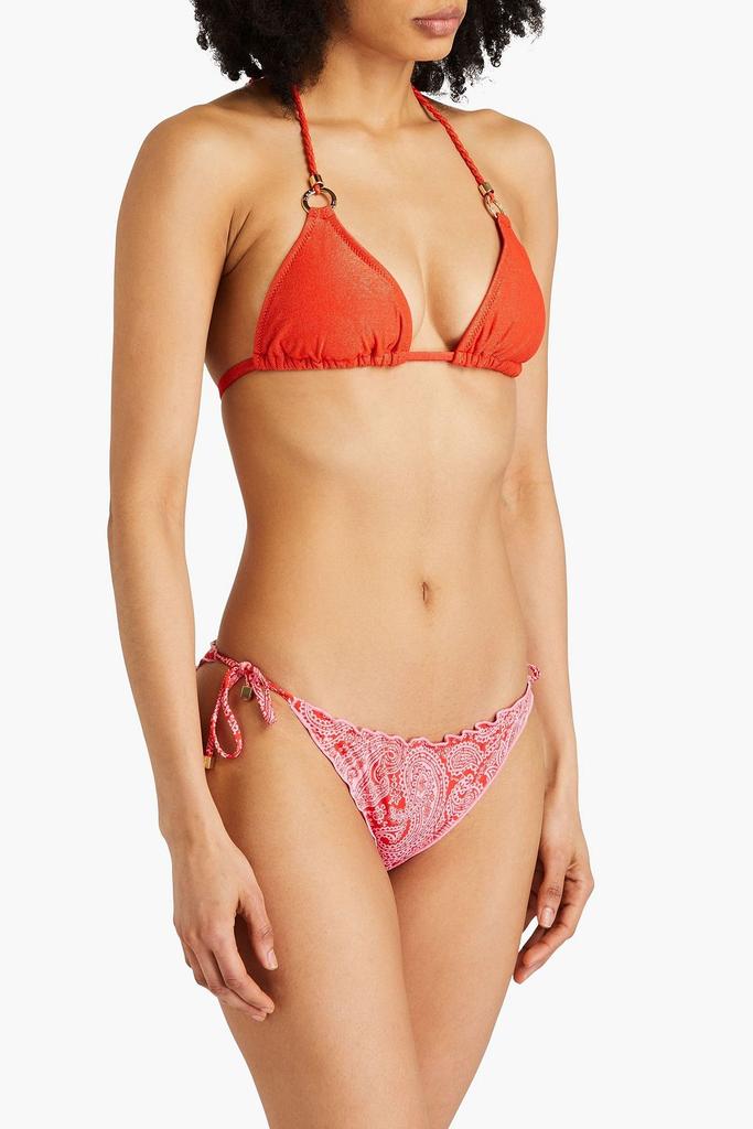 Heidi Klein Reversible paisley-print low-rise bikini briefs
