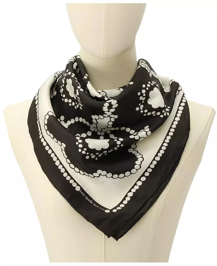 Kate Spade Pop Flower Silk Square Scarf 2