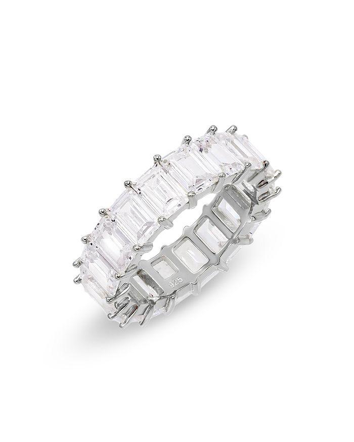 By Adina Eden Cubic Zirconia Baguette Eternity Band