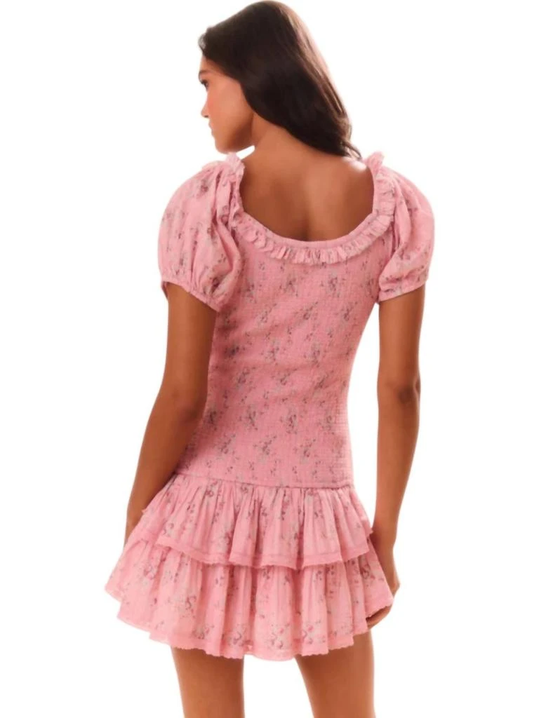 LOVESHACKFANCY Violet Dress In Pink 3