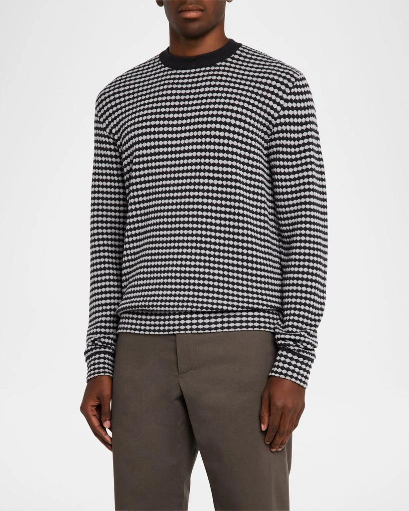 Giorgio Armani Men's Dot-Effect Jacquard Sweater 4