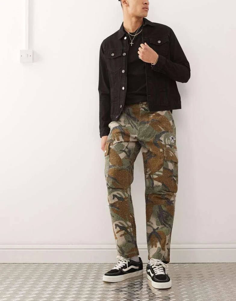 AAPE Aape by A Bathing Ape loose fit camo cargo trousers 1