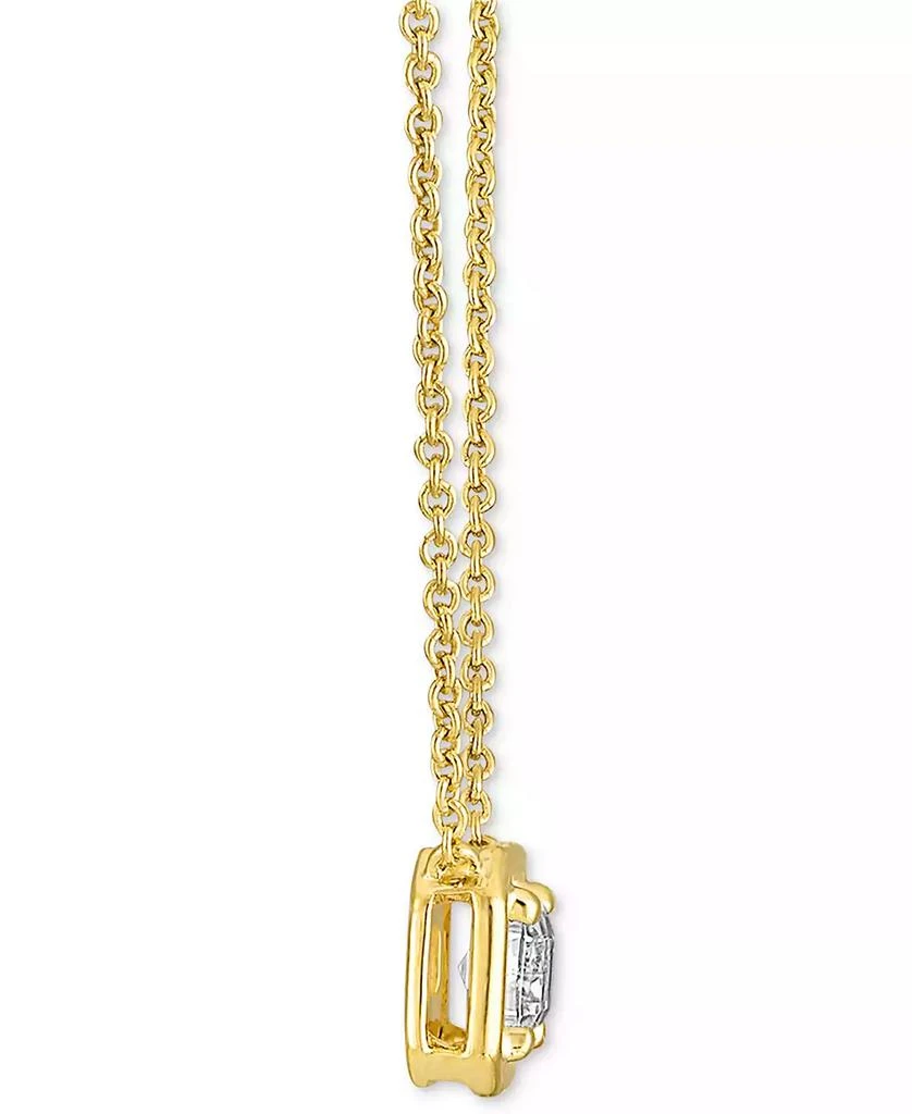 Alethea™ Certified Diamond Emerald-Cut Solitaire 18" Pendant Necklace (1/2 ct. t.w.) in 14k Gold Featuring Diamonds from the Beers Code of Origin, Created for Macy's 3