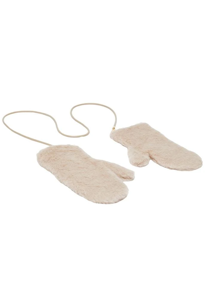 Weekend Max Mara Alpaca and wool teddy fabric mittens 1