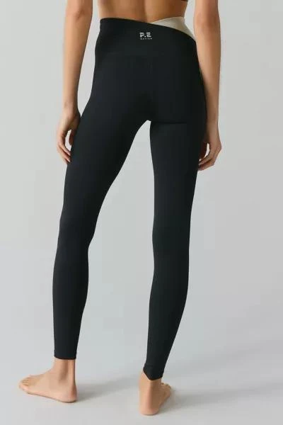 P.E Nation P.E Nation Wander Biscuit Crisscross Waistband Full Length Legging 3