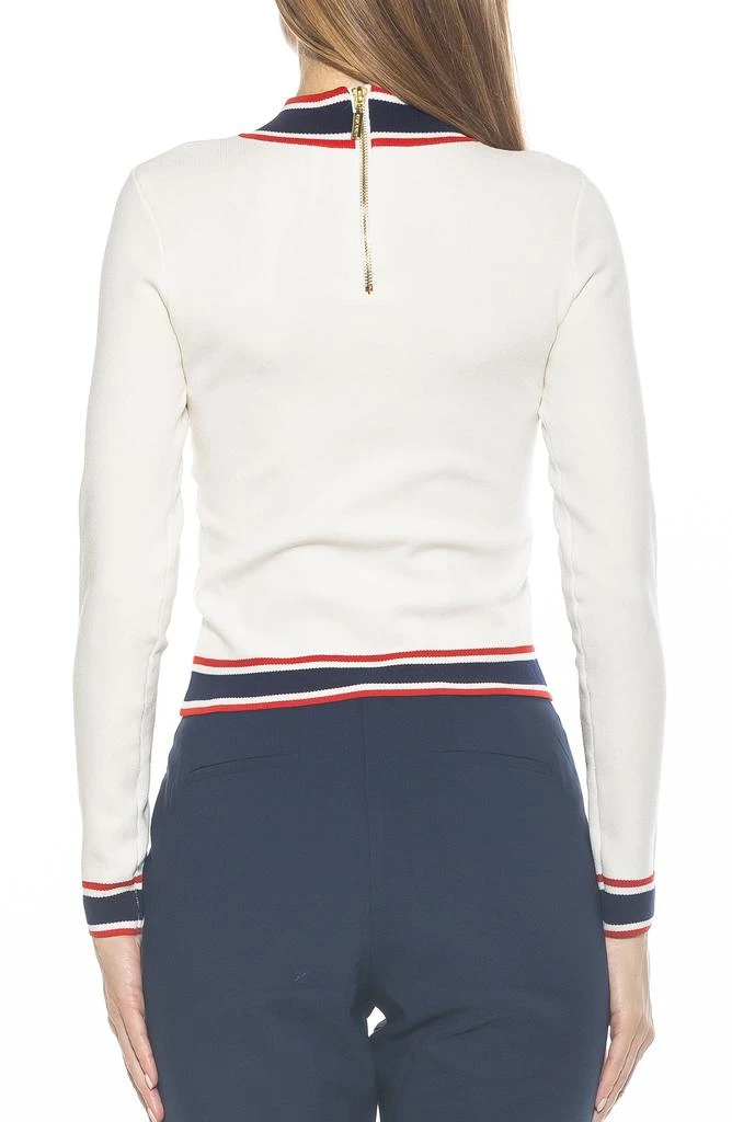 ALEXIA ADMOR Kiley Stripe Crop Sweater 2