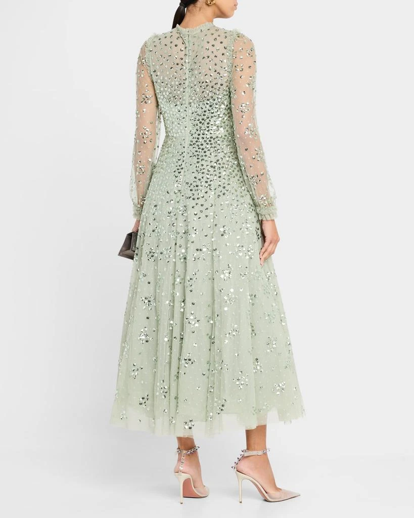 Needle & Thread Leila Sequin Dot Tulle Ankle Gown 3
