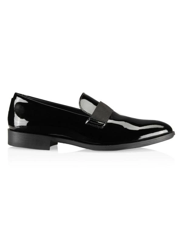 Hugo Boss Eastside Patent Leather Smoking Slippers 1