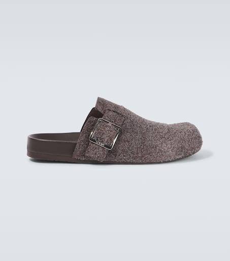 サンダル LOEWE Fluo Orange Pile Slippers LOEWE | サンダル オレンジ メンズ | YOOX