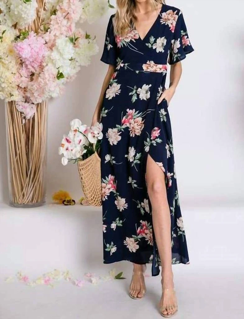 open lace back dress Pleated Short Sleeve Dress