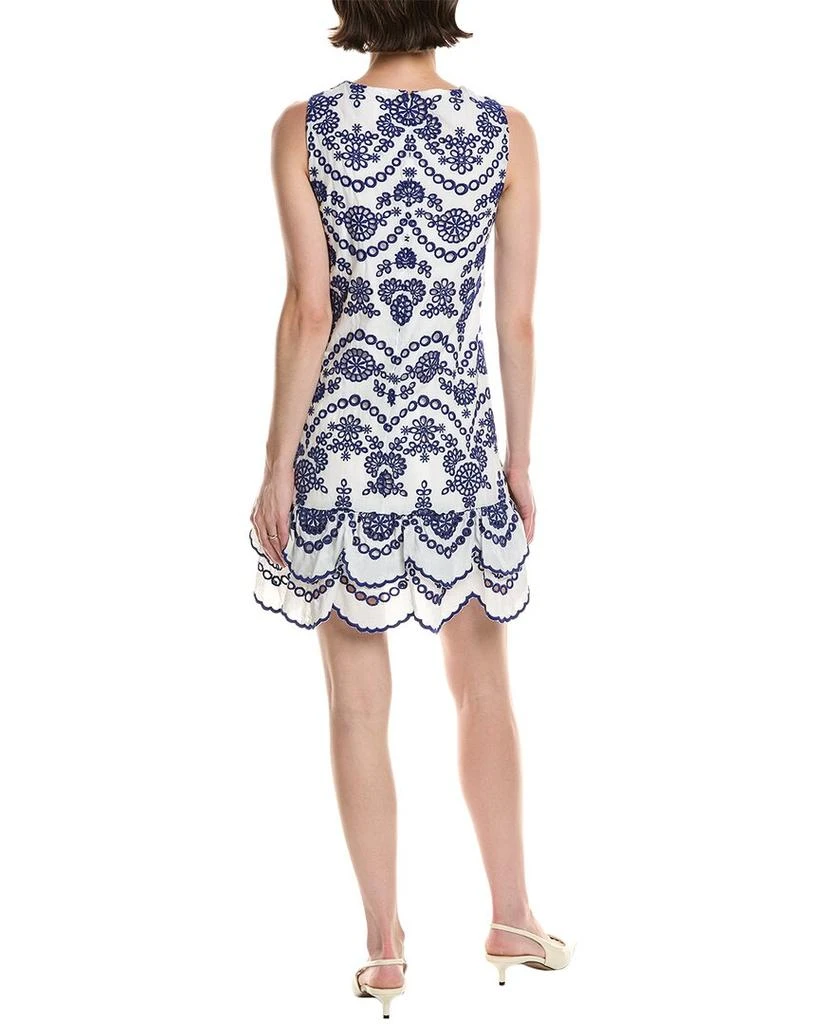 Anne Klein Embroidered Eyelet Shift Dress 2
