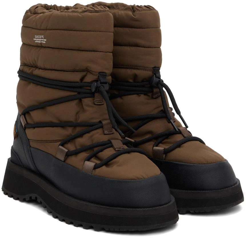 Suicoke Brown BOWER-TRevab-HI-LACE Boots 4
