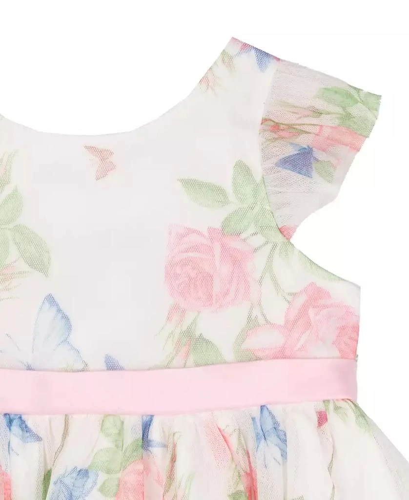 Rare Editions Baby Girls Floral Mesh Social Dress 5