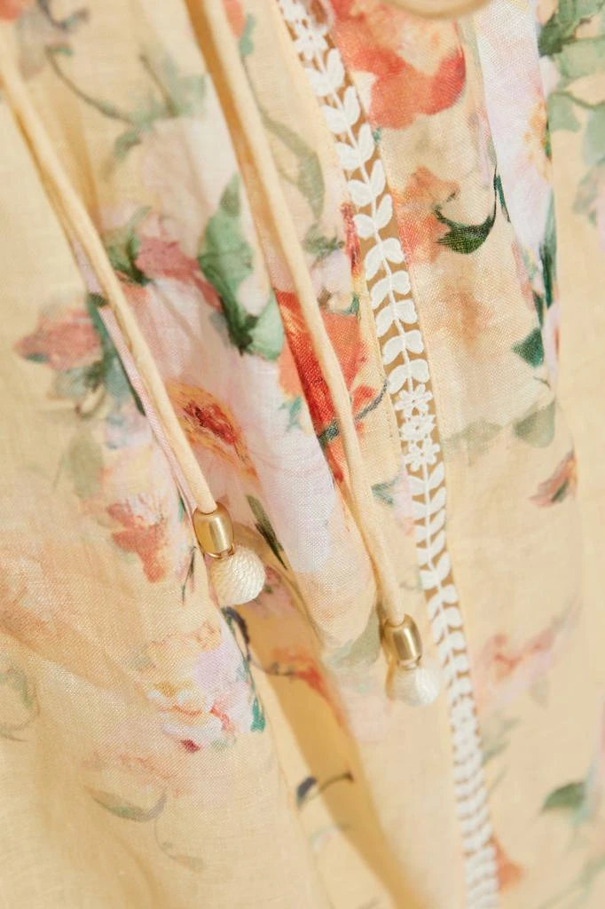 Zimmermann Zimmermann Floral Motif Spaghetti Strap Midi Dress 4