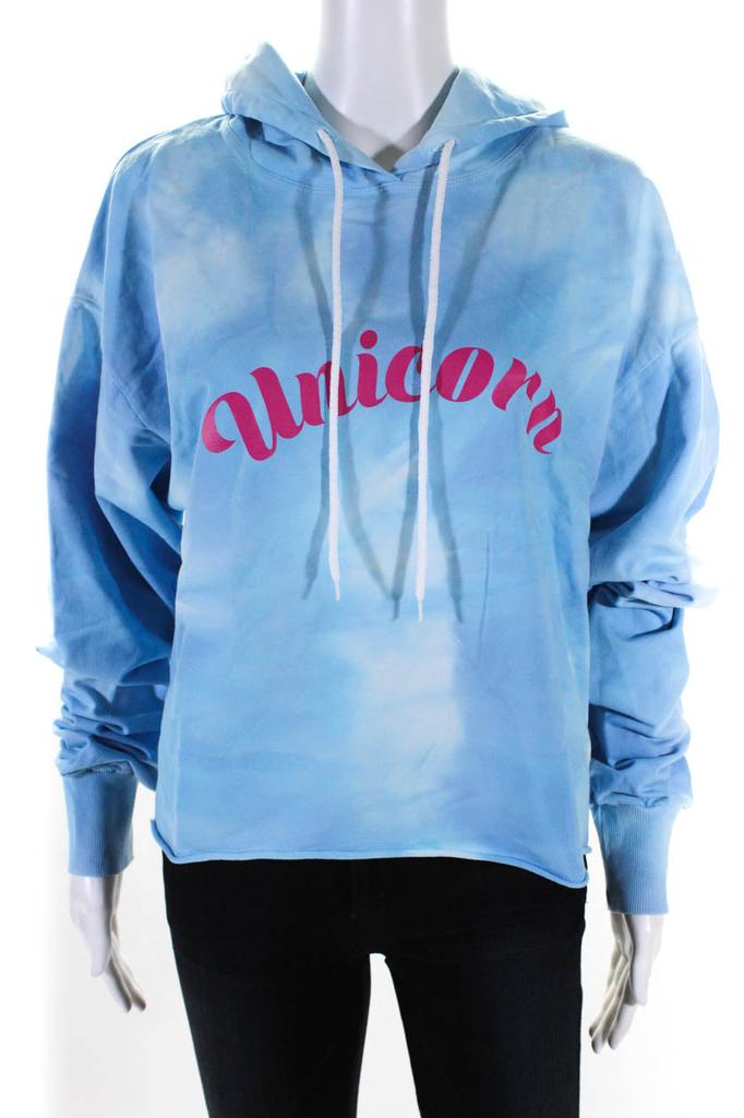 IRENEISGOOD Ireneisgood Womens Crop Hoodie - Blue