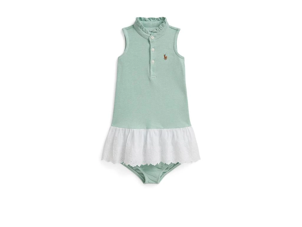 Ralph Lauren Eyelet Cotton Mesh Dress 
Bloomer (Infant)