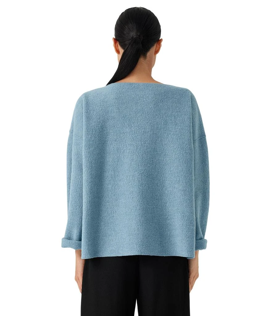 Eileen Fisher Plus Size Bateau Neck Box Top 2