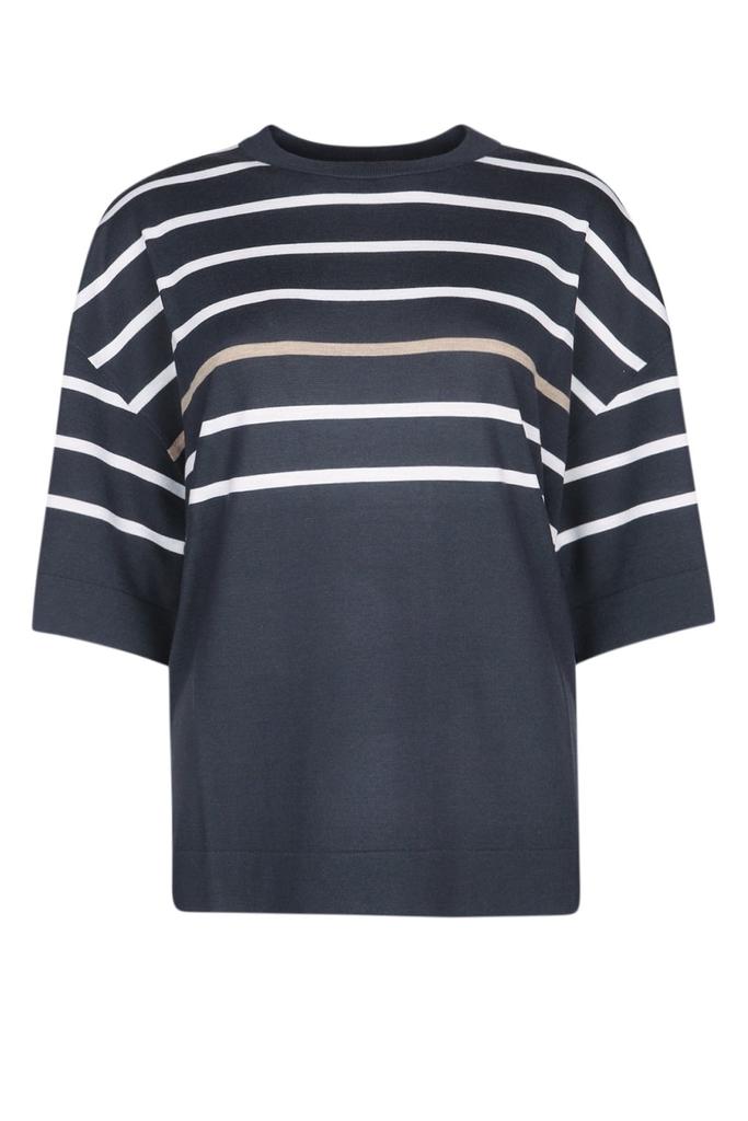 Tシャツ・カットソー Brunello Cucinelli Lilac Purple Crew Neck T-Shirt Brunello Cucinelli Lilac Purple Crew Neck T-Shirt - T-Shirts