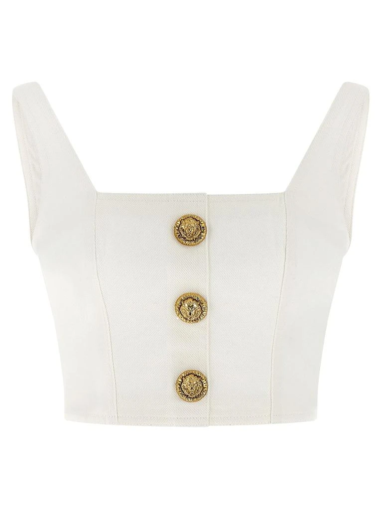 Balmain Balmain Button Cropped Top from Cettire