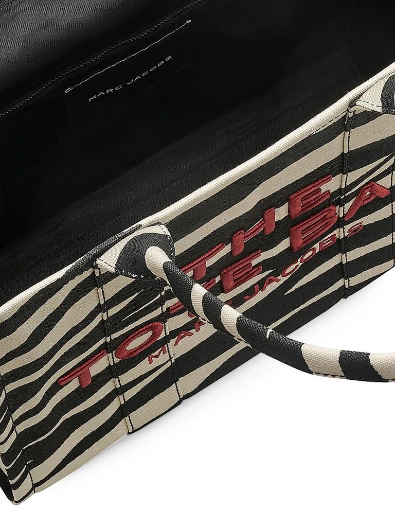 Marc Jacobs Zebra-Print Canvas Large Tote Bag 7