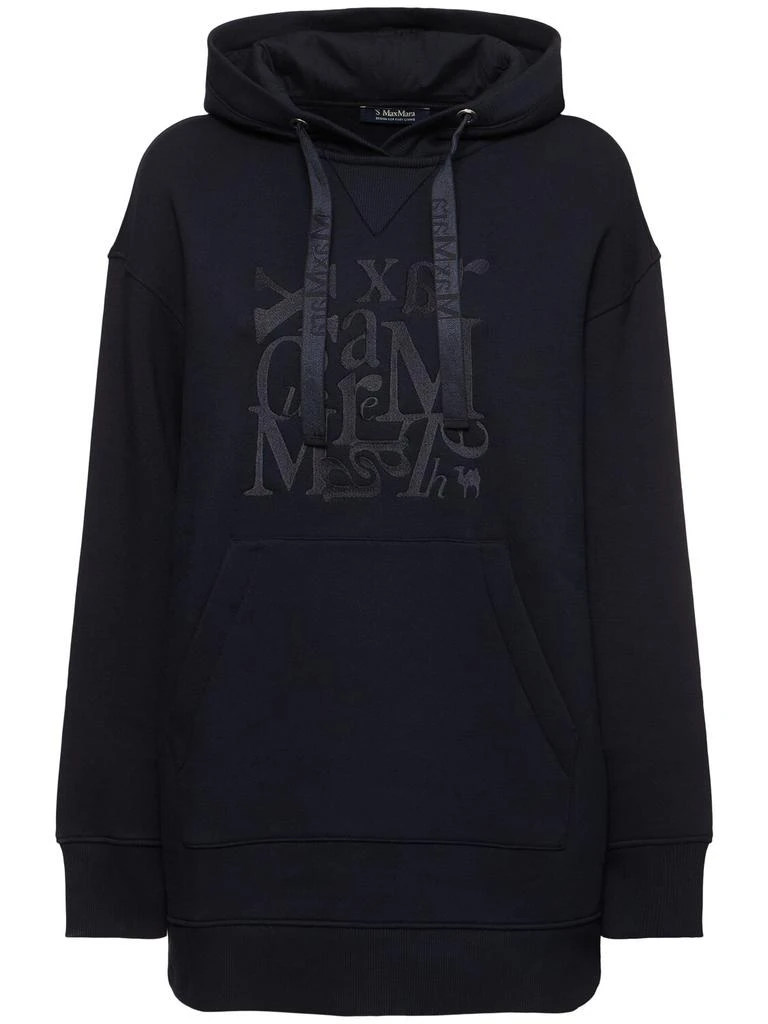 Max Mara Musa Jersey Logo Oversized Hoodie 1