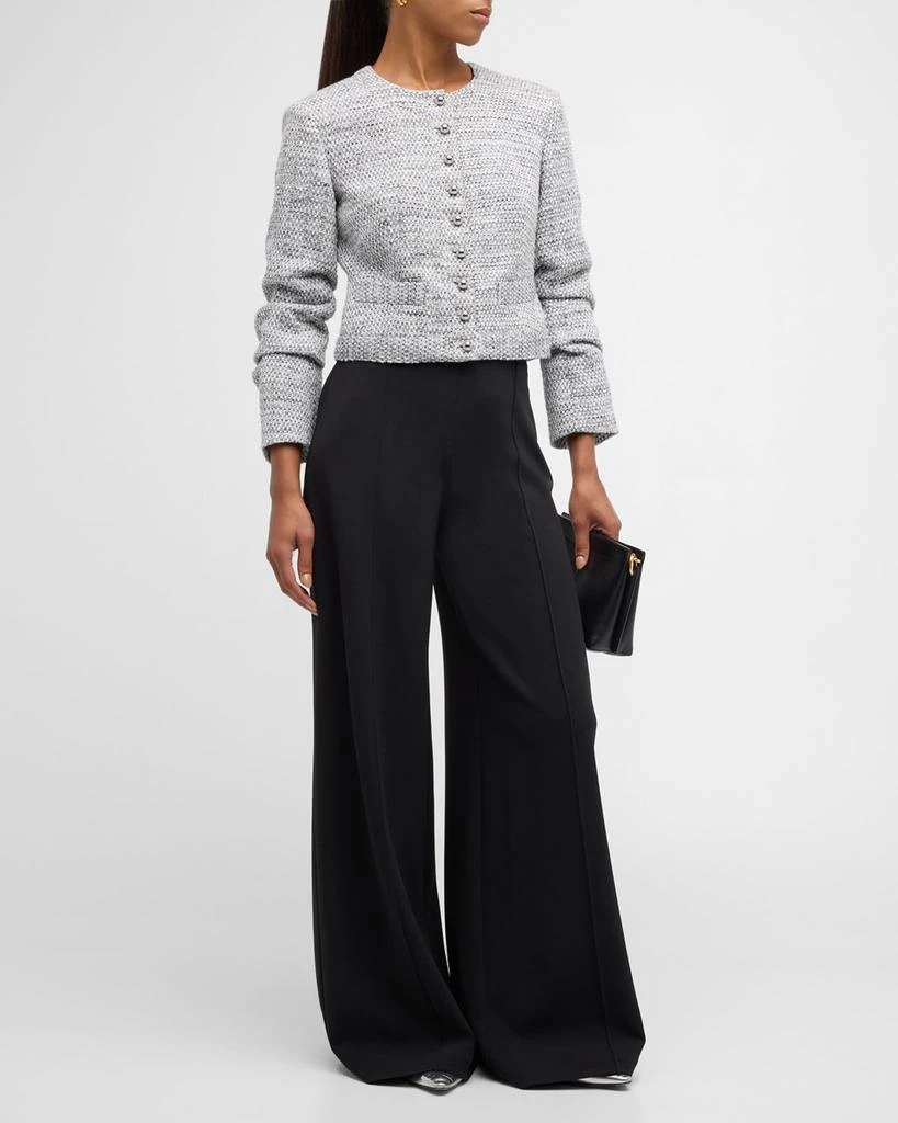 Derek Lam Piera Tweed Ruched Sleeve Jacket 2
