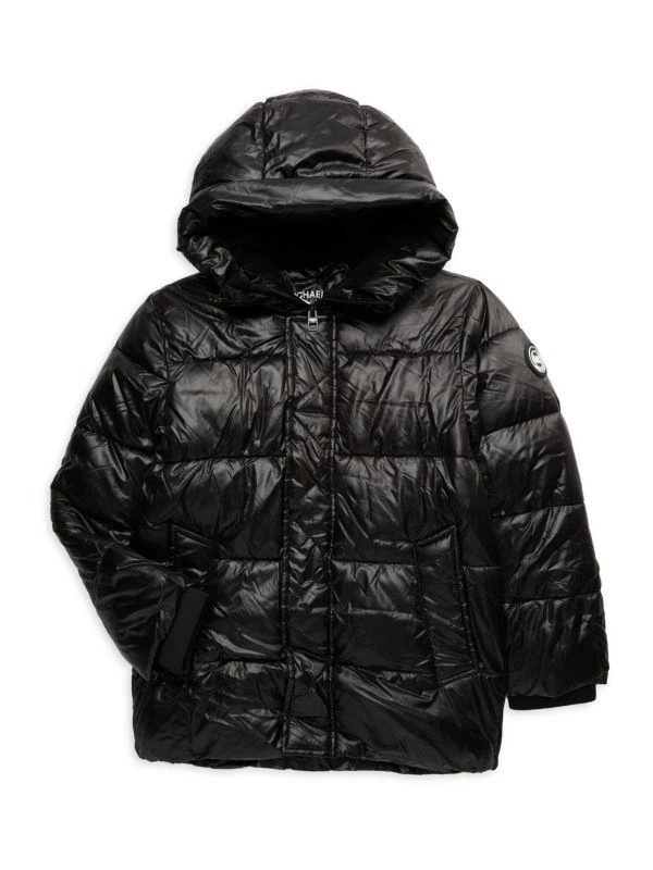 Michael Kors Little Boy's & Boy's Hooded Puffer Jacket 1
