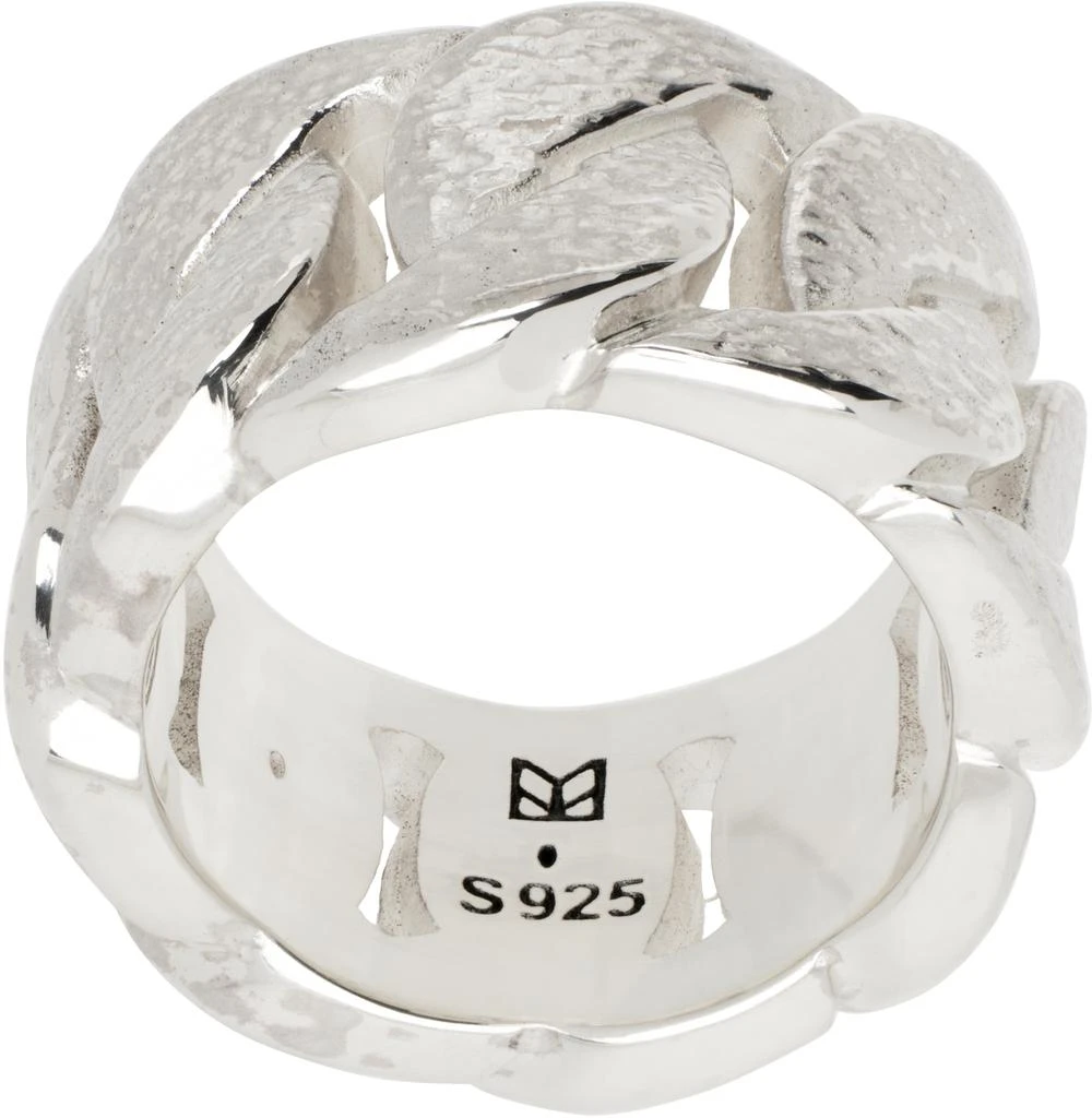 MAPLE Silver Cuban Link Ring