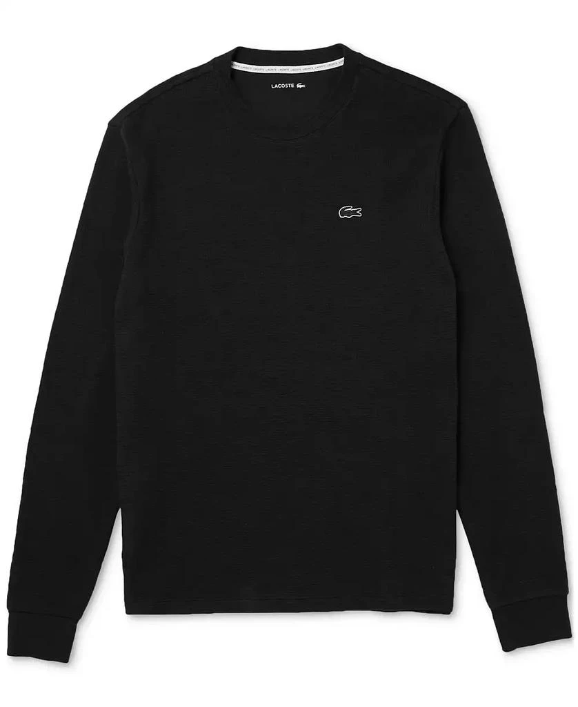 Lacoste Men's Waffle-Knit Thermal Sleep Shirt 9