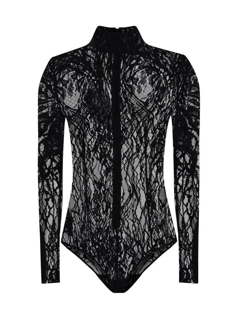 Balmain Balmain Long-Sleeved Lace Bodysuit 1