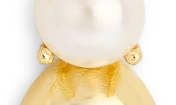 Argento Vivo Sterling Silver Scarlett Freshwater Pearl Ball Drop Earrings 3