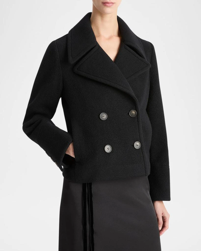 Vince Cropped Wool Peacoat 4