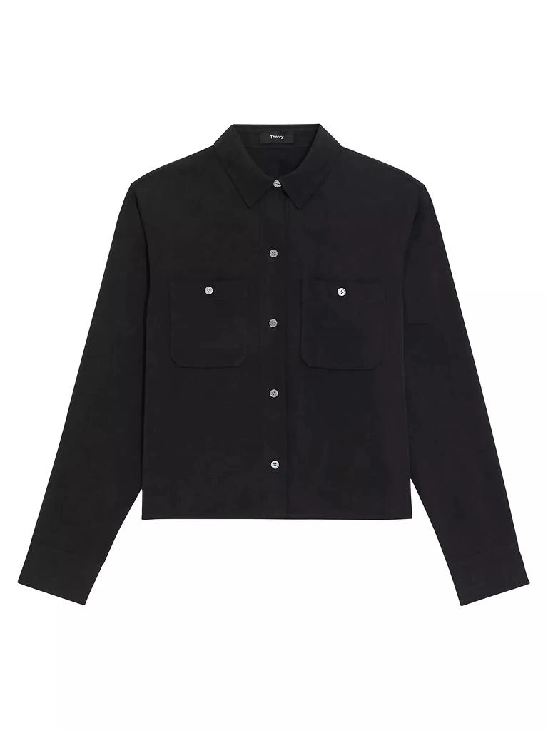 Theory Boxy Button-Front Shirt 1