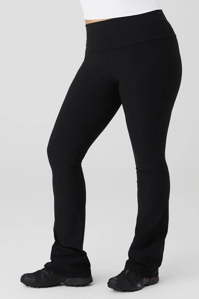 Alo Alosoft Foldover Bootcut Legging - Black 7