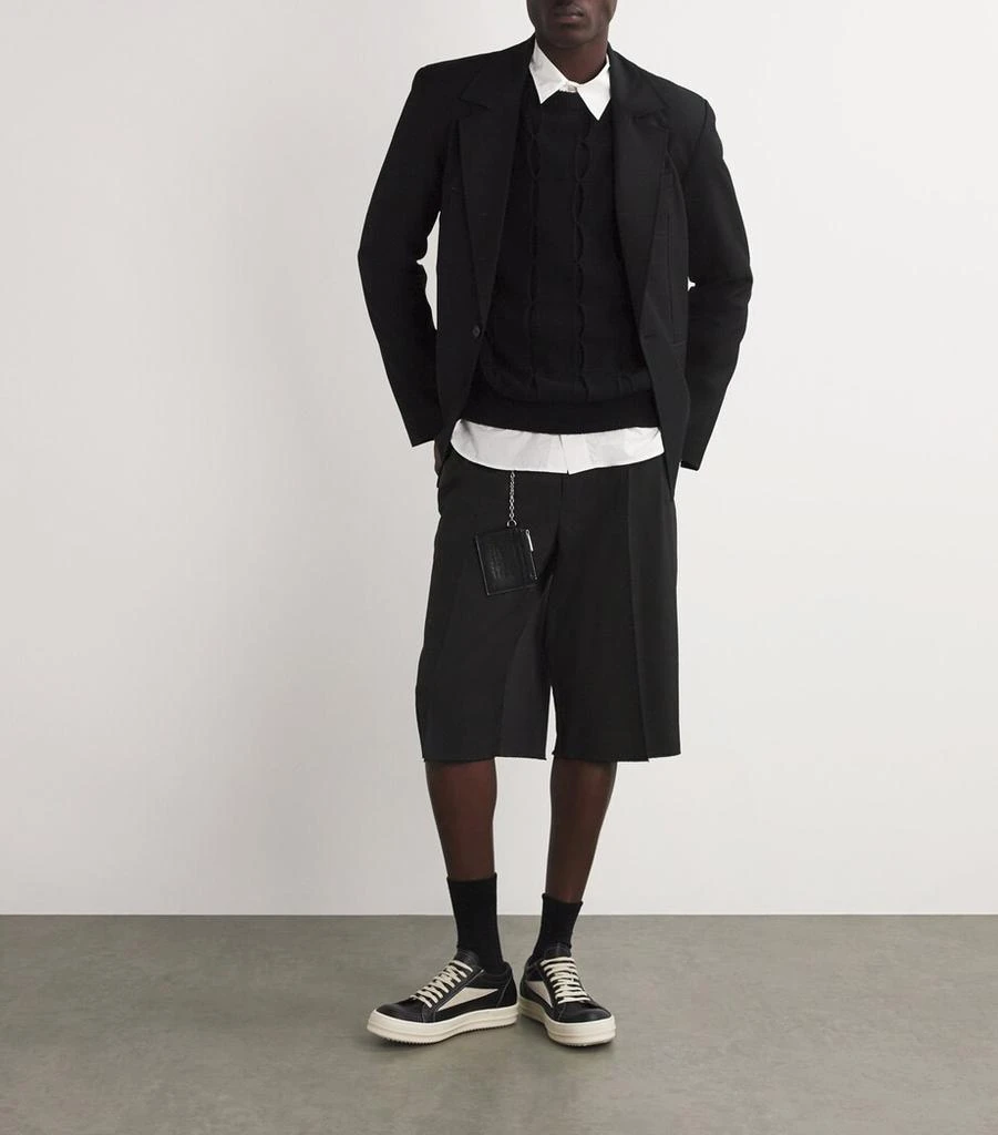 MM6 Virgin Wool Panelled Shorts 2