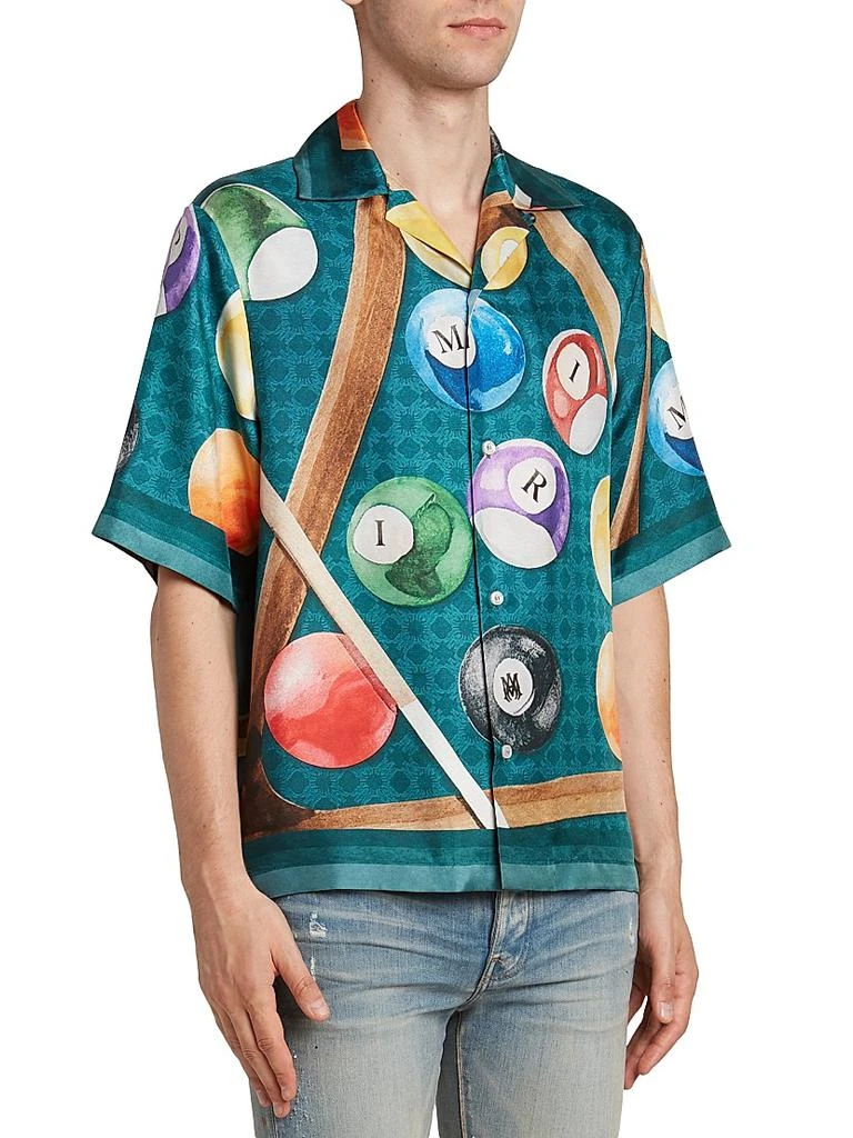 AMIRI Billiards Silk Bowling Shirt 4