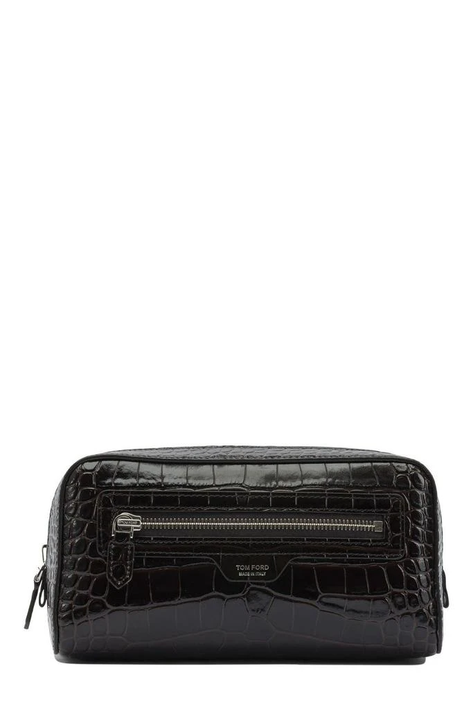 Tom Ford Tom Ford Embossed Zipped Wash Bag 1