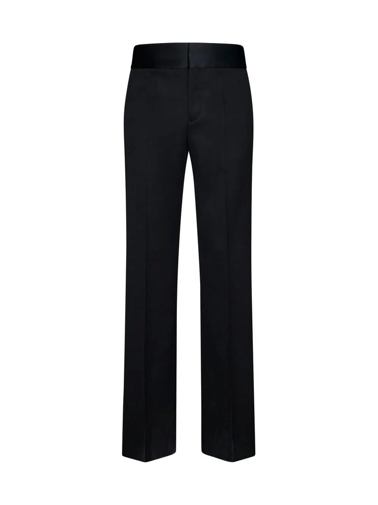 Valentino Valentino High Waist Straight Leg Trousers 1