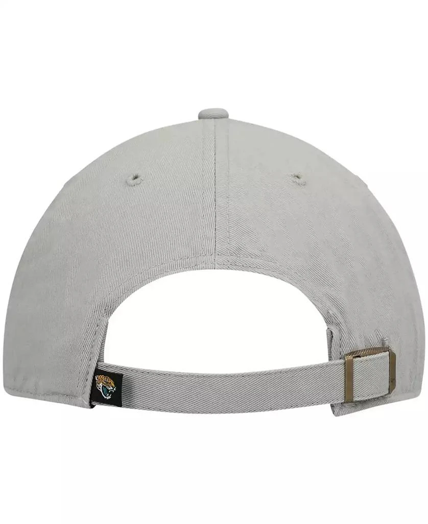 47 Brand Men
s Gray Jacksonville Jaguars Logo Clean Up Adjustable Hat 4