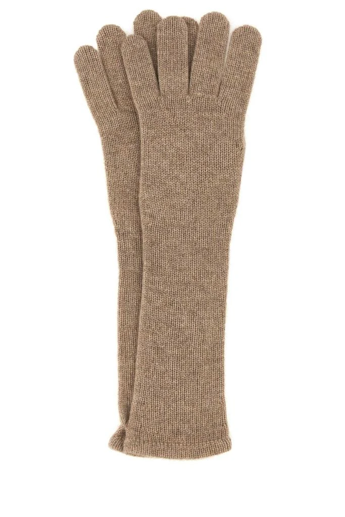 Max Mara CAPPUCCINO CASHMERE MMJOCK GLOVES 1