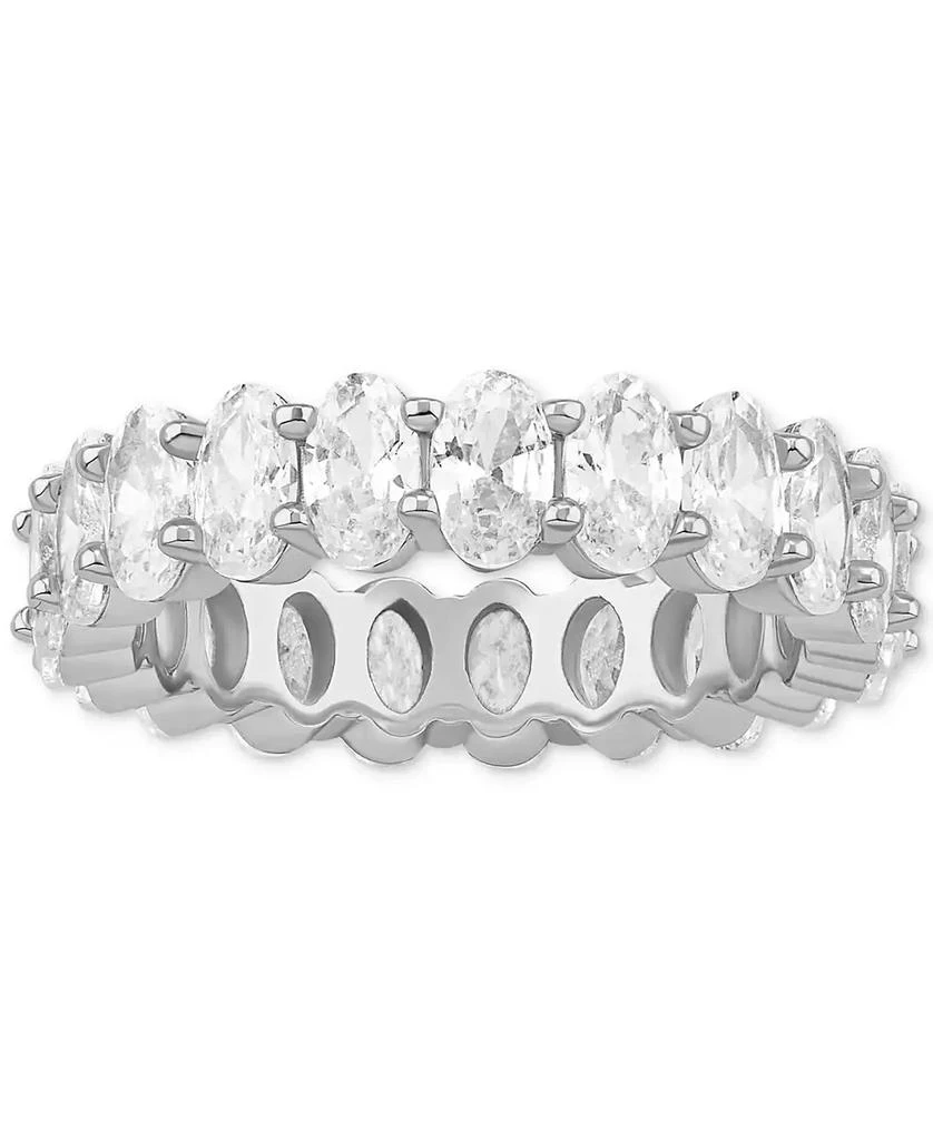 Giani Bernini Oval Cubic Zirconia Band Ring in Sterling Silver, Exclusively at Macy's 3