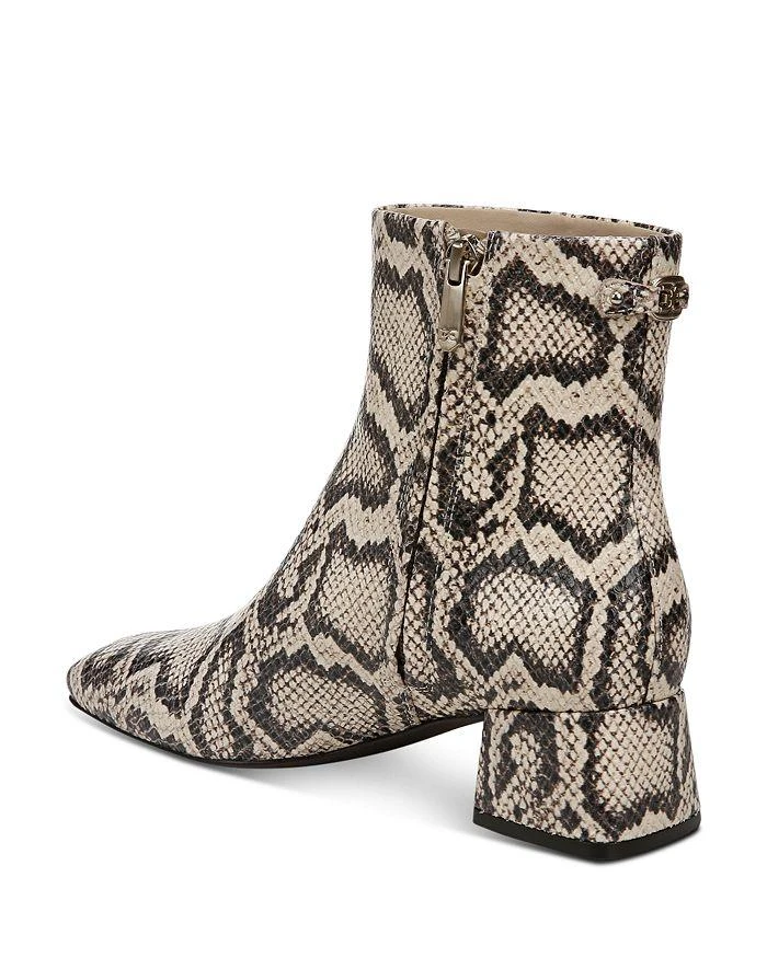 Sam Edelman Women's Paige 2 Square Toe Printed Block Heel Ankle Booties 5