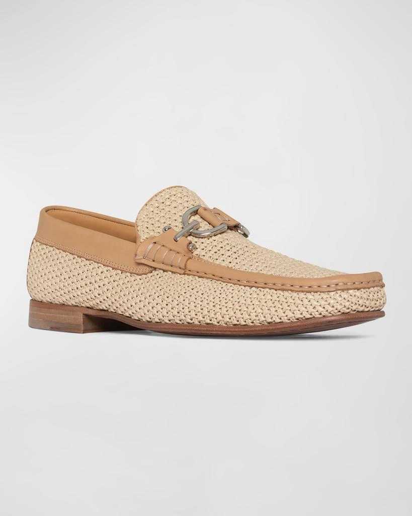 Donald Pliner Men's Dacio Raffia Bit Loafers 2