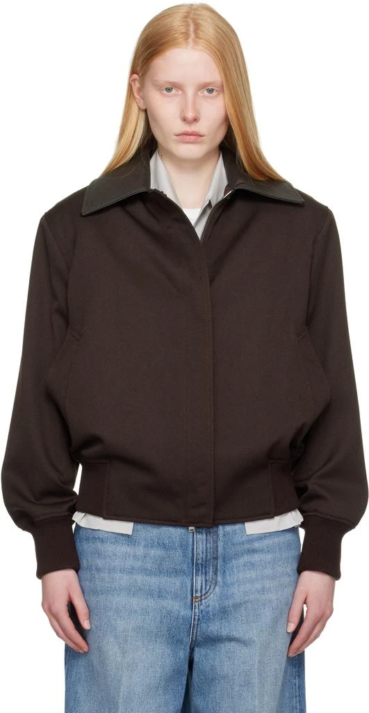 Stella McCartney Burgundy Twill Tailoring Field Jacket 1