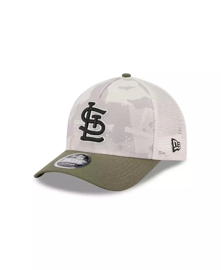 New Era Men's Light Beige/Olive St. Louis Cardinals 2025 Armed Forces Day 9FORTY M-Crown A-Frame Adjustable Hat 1