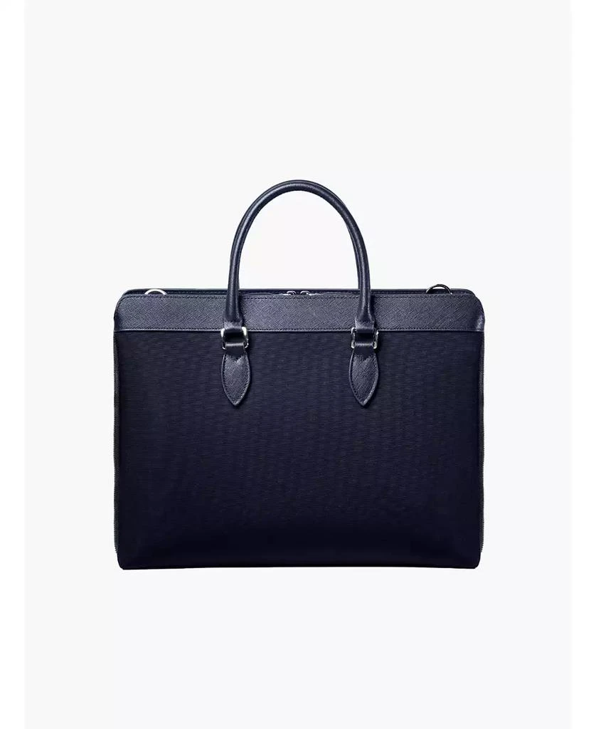 MAVERICK & CO. Men's Alpha Leather Trimmed Briefcase 4