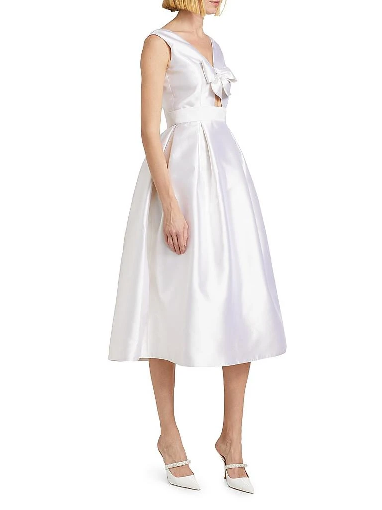 Alexia María Gracie Silk-Wool Midi-Dress 4